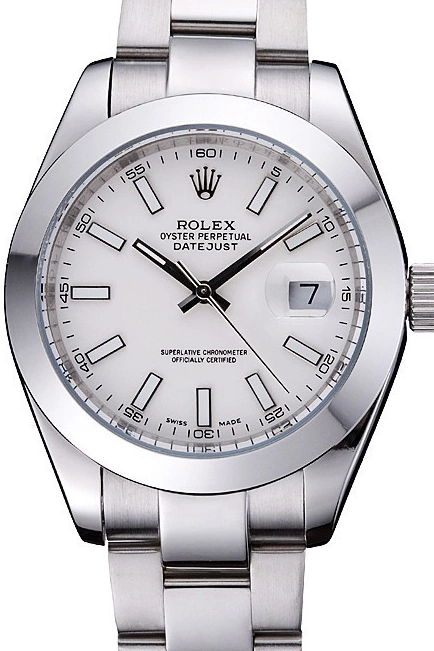 MiroTime 0725 Rolex Datejust Stainless Steel Case White Dial 622266
